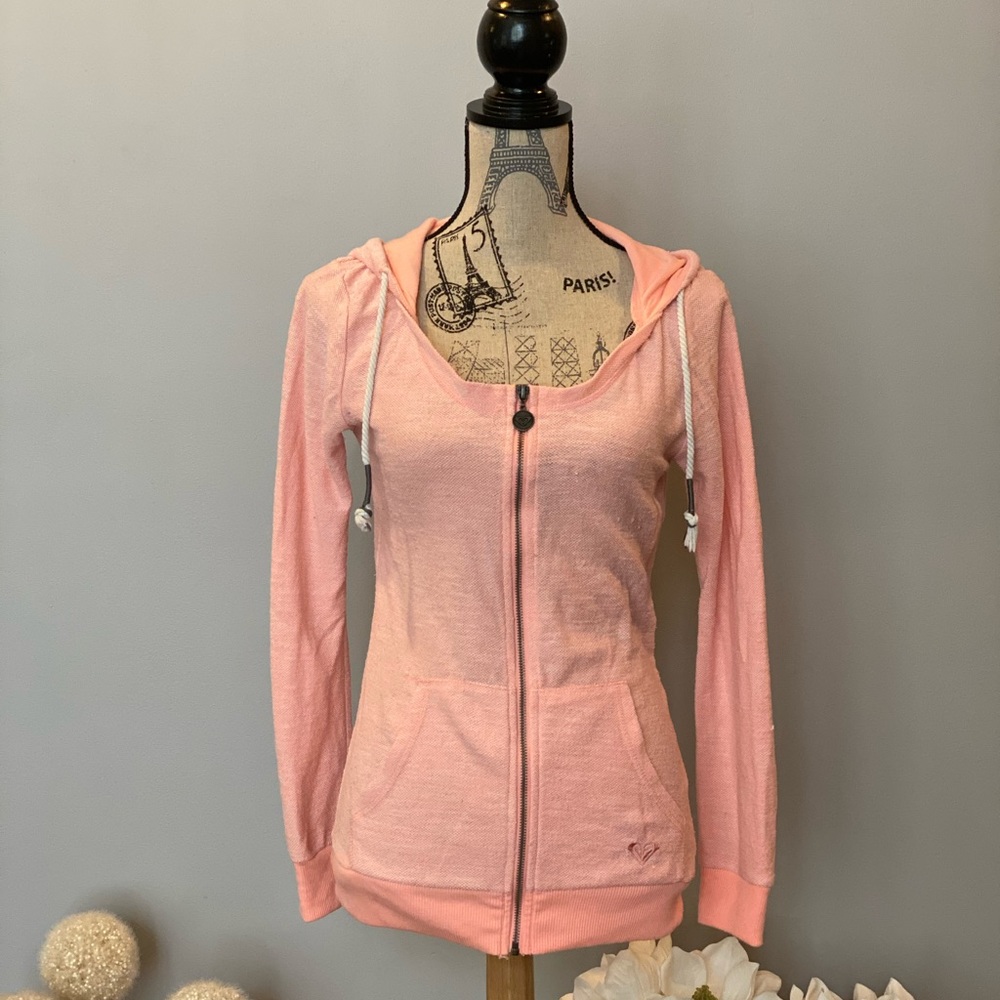 Roxy - Scoop Neck, Hooded Zip Up, Towel Material Sweatshirt